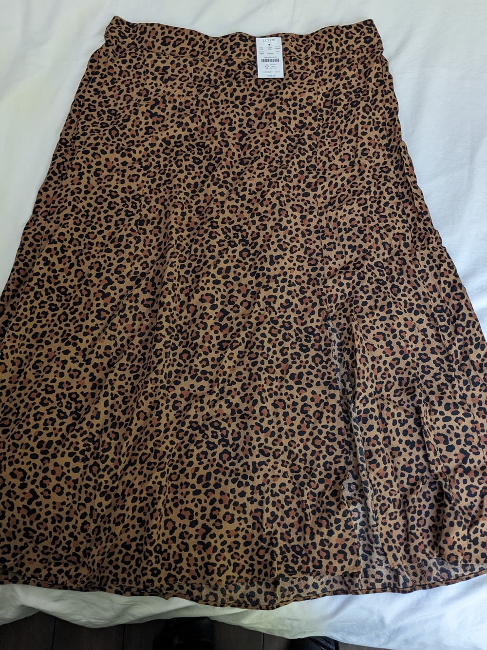 J. Crew Leopard Print Midi Skirt - Brown & Black